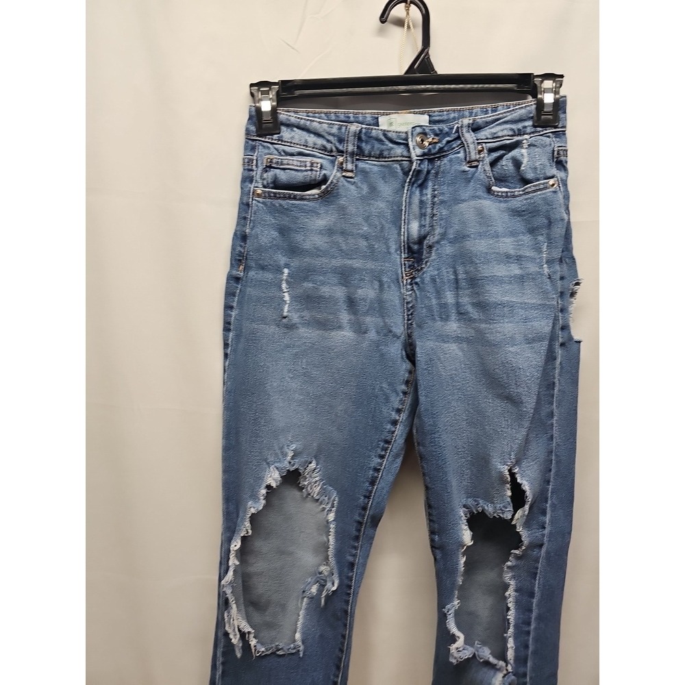 Celebrity Pink Women's Regeneration Slim Blue Denim Jeans Distressed Size 3 - Picture 4 of 16